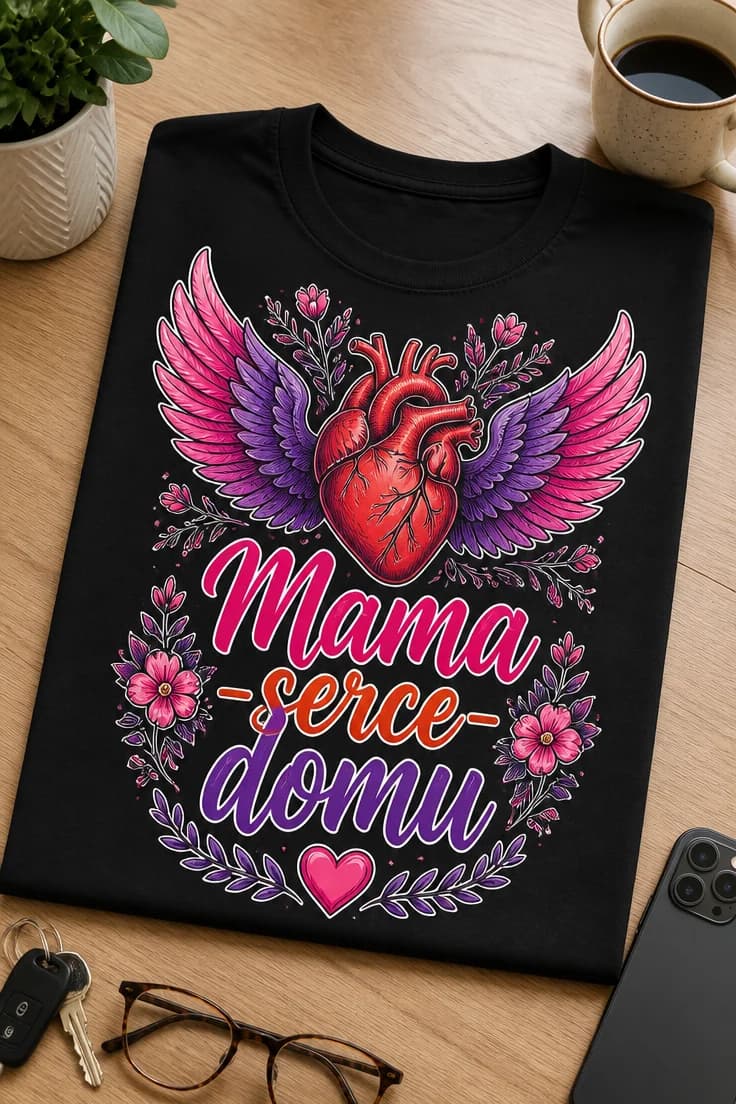 Koszulka dla mamy – Mama -serce- domu