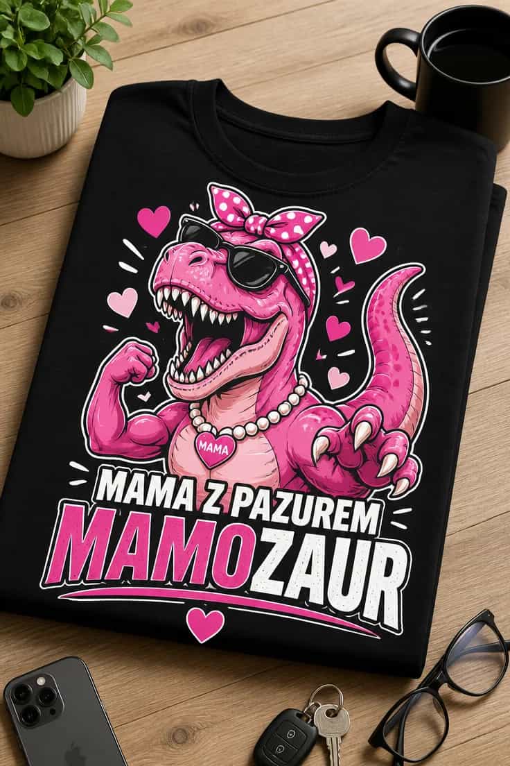 Koszulka dla mamy – Mama Z Pazurem Mamozaur