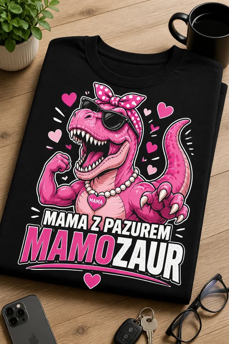 Koszulka dla mamy – Mama Z Pazurem Mamozaur