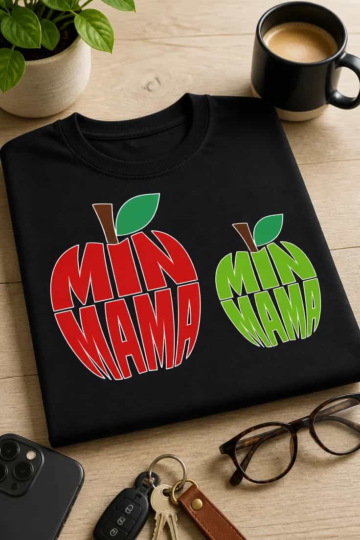 Koszulka dla mamy i córki – Min Mama