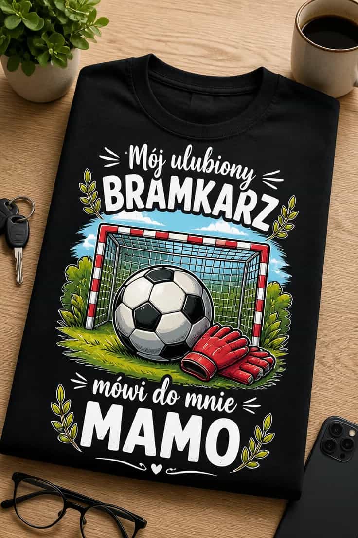 Koszulka mój ulubiony bramkarz mówi do mnie mamo
