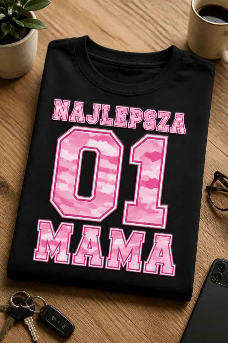 Koszulka dla mamy – Najlepsza 01 Mama