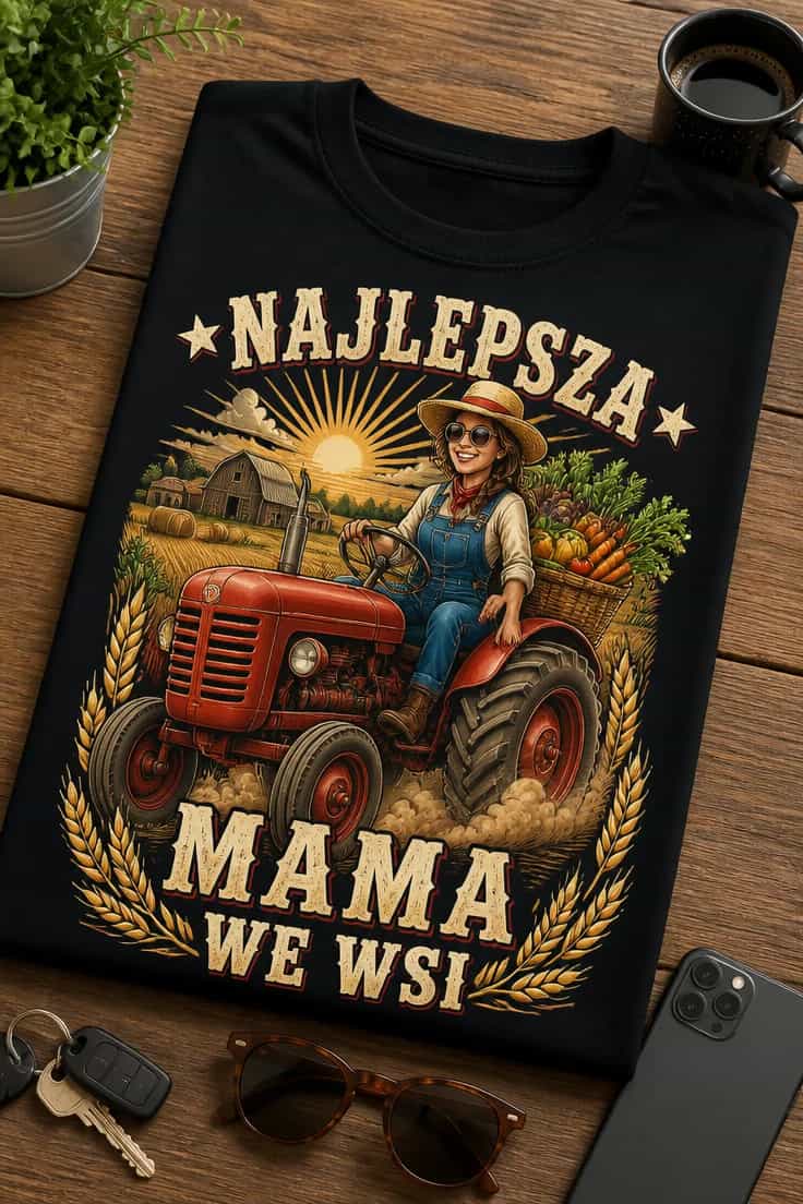 Koszulka dla mamy – Najlepsza Mama We Wsi