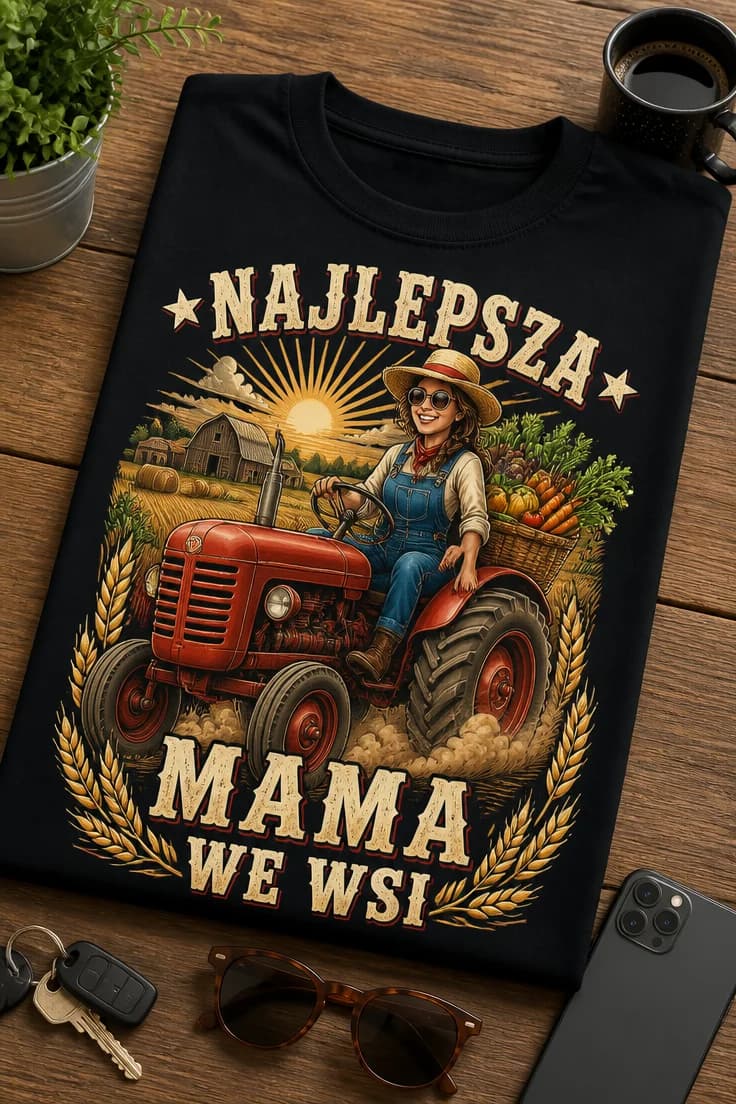 Koszulka dla mamy – Najlepsza Mama We Wsi
