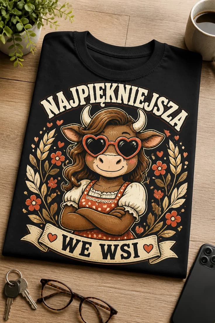 Koszulka dla kobiet ze wsi – Najpiękniejsza We Wsi