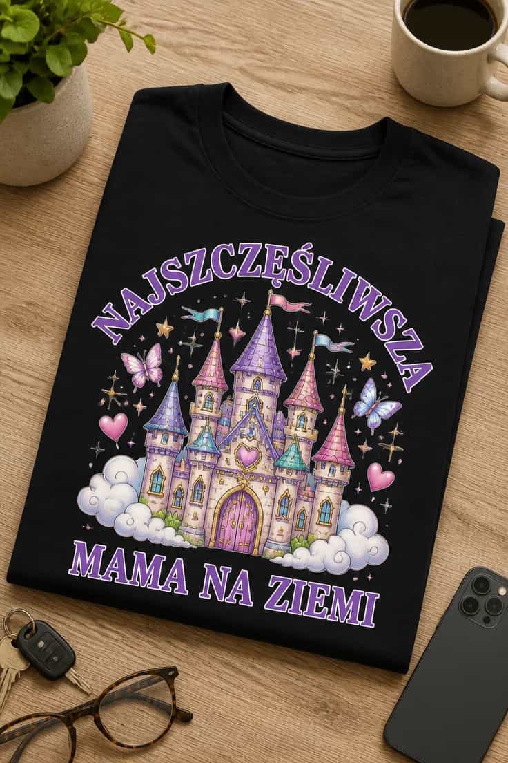 Koszulka dla mamy – Najszczęśliwsza Mama Na Ziemi