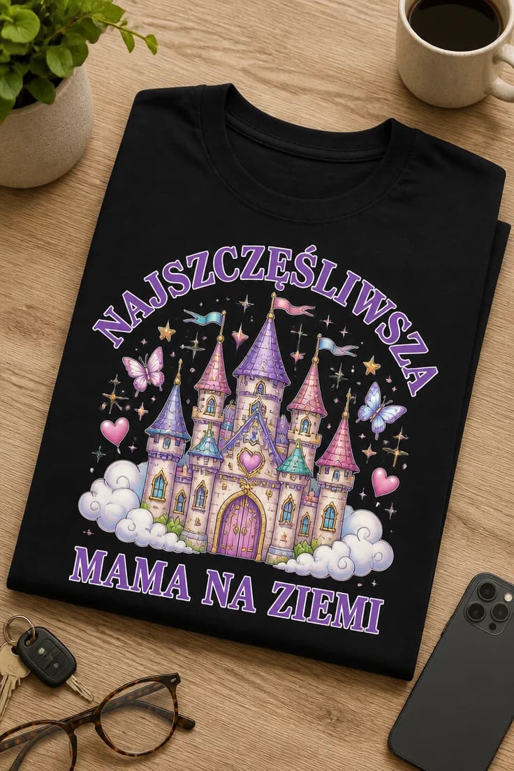 Koszulka dla mamy – Najszczęśliwsza Mama Na Ziemi