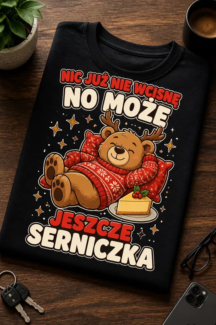 Koszulka nic już nie wcisnę, no może jeszcze serniczka