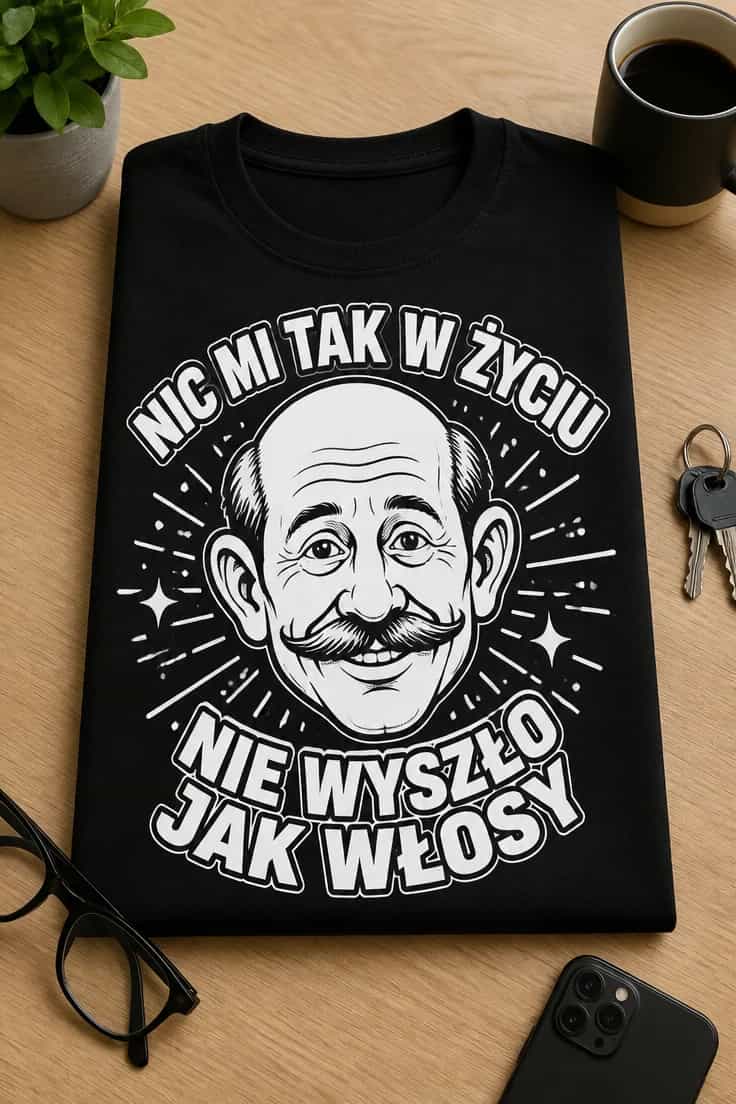 Koszulka nic mi tak nie wyszło jak włosy