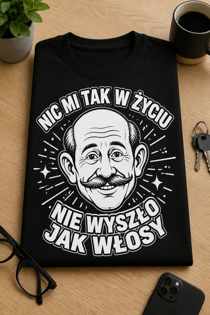 Koszulka nic mi tak nie wyszło jak włosy