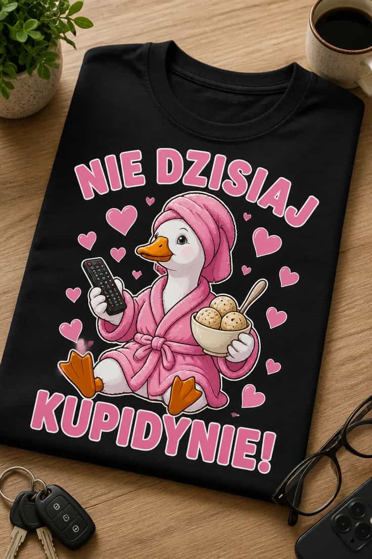 Koszulka dla singielki – Nie Dzisiaj Kupidynie!