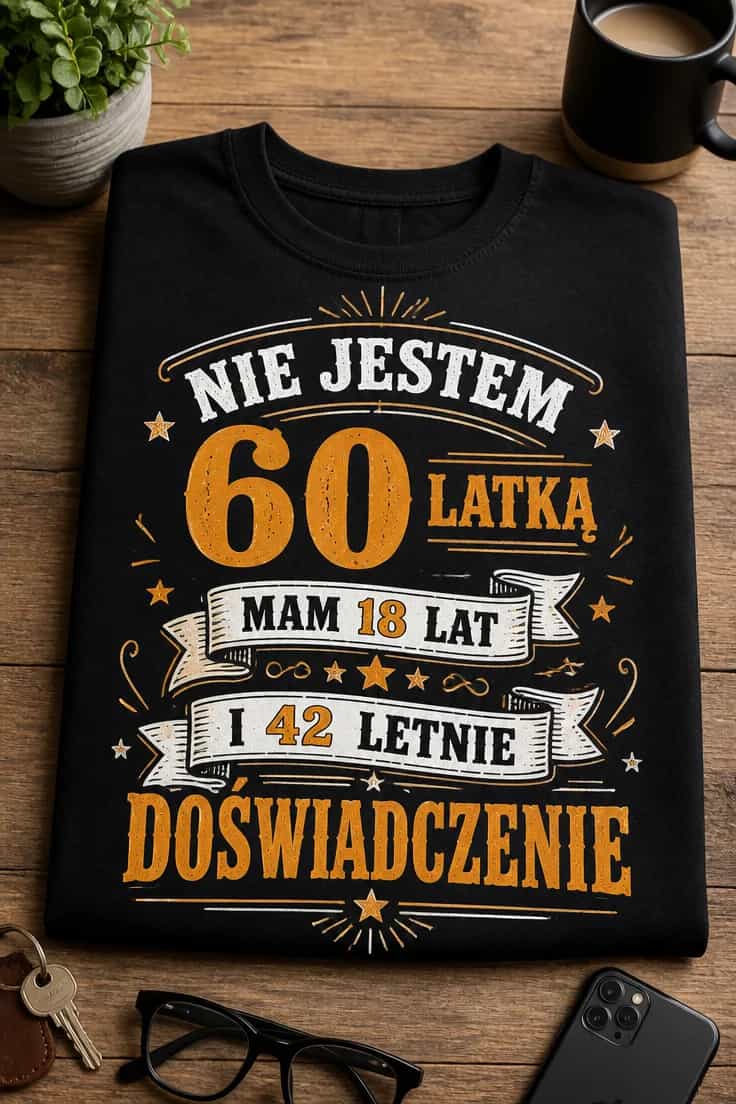 Koszulka na 60 urodziny 18 lat i 42 lata doświadczenia