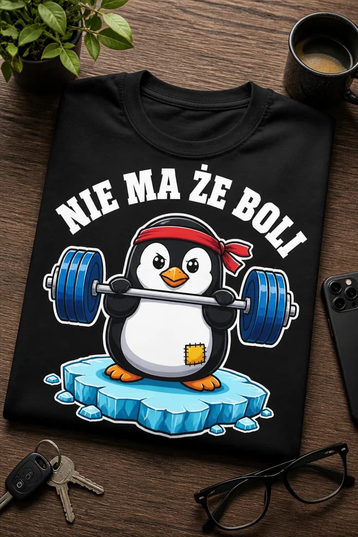 Koszulka dla bywalca siłowni – Nie Ma Że Boli