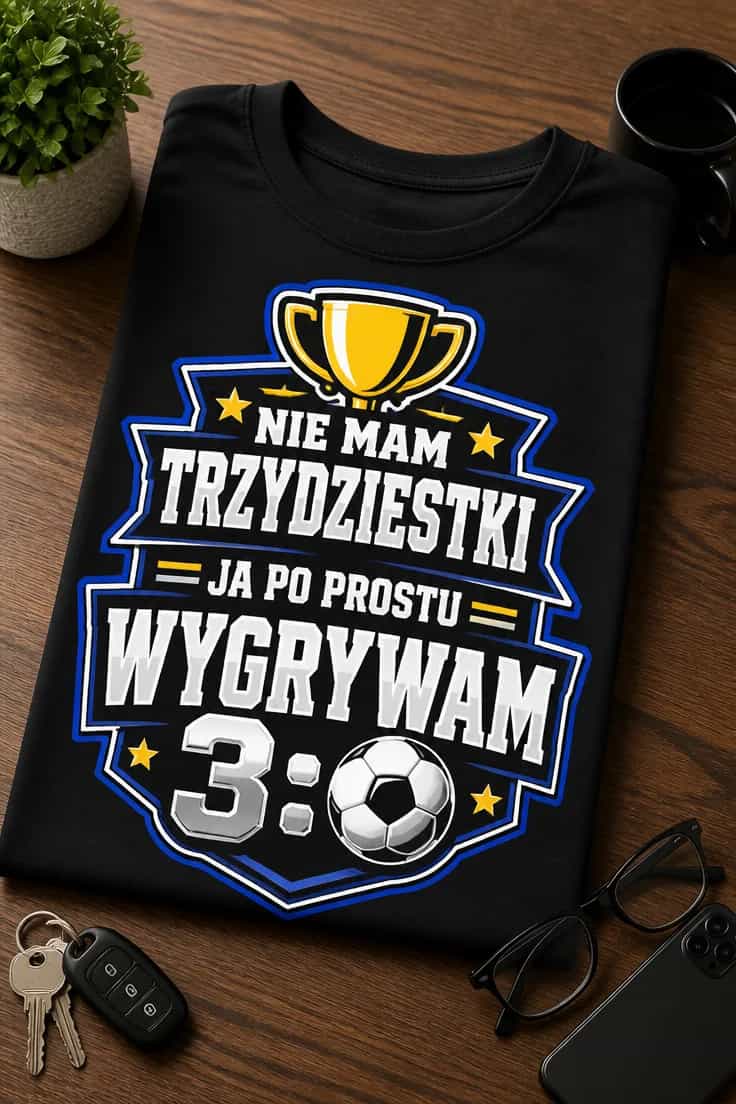 Koszulka na 30 urodziny wygrywam 3:0