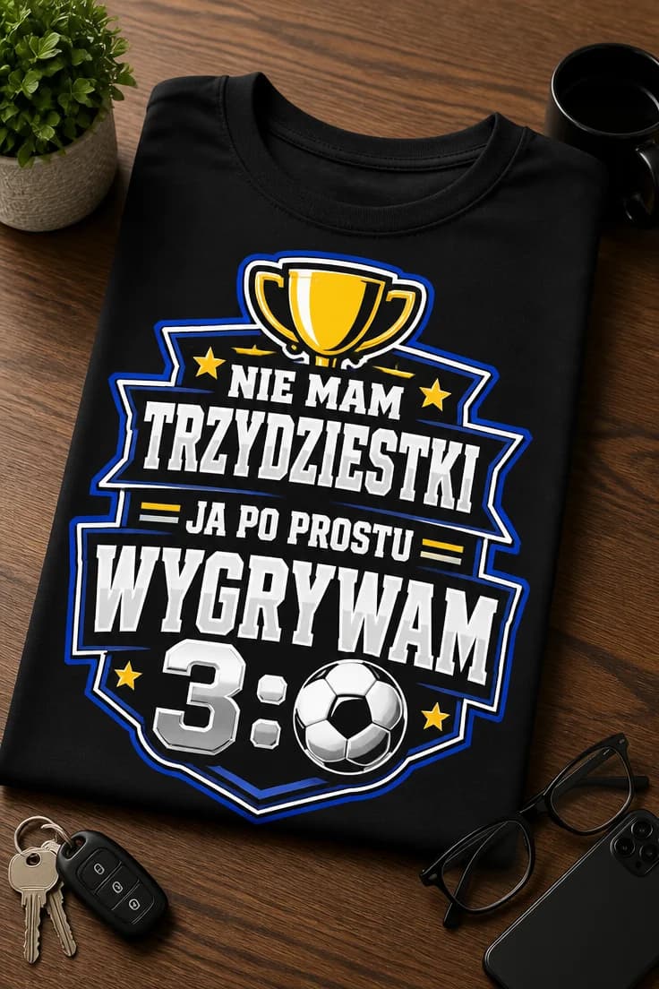 Koszulka na 30 urodziny wygrywam 3:0