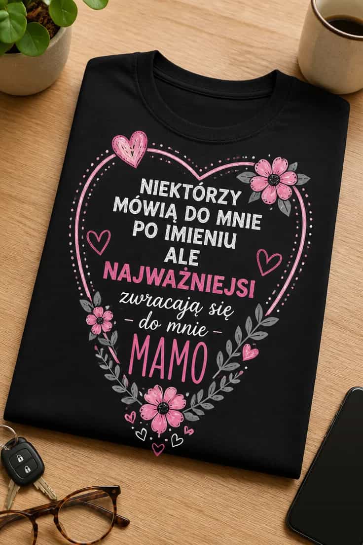 Koszulka dla mamy najważniejsi mówią do mnie mamo