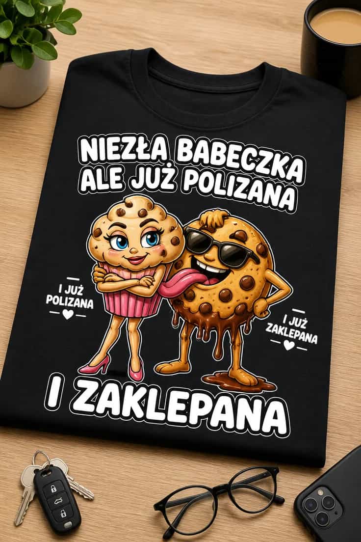 Koszulka niezła babeczka już polizana i zaklepana