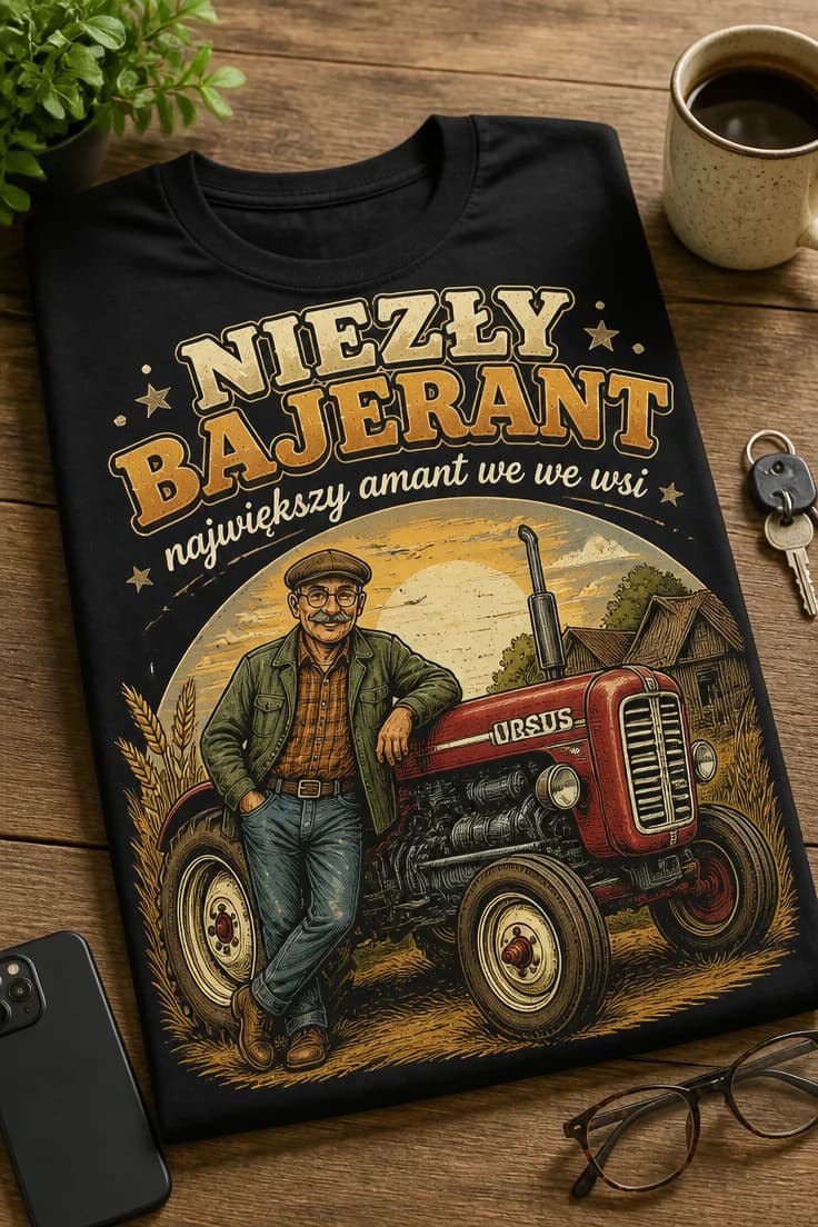 Koszulka niezły bajerant największy amant we wsi