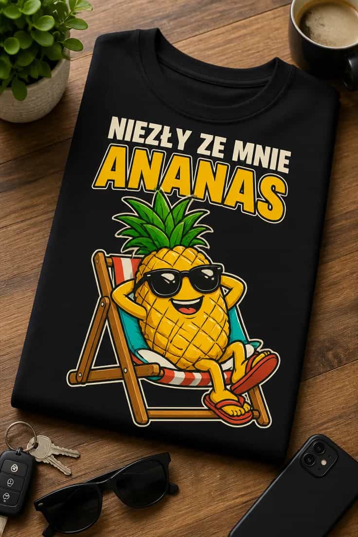 Koszulka dla wesołego chłopaka – Niezły Ze Mnie Ananas