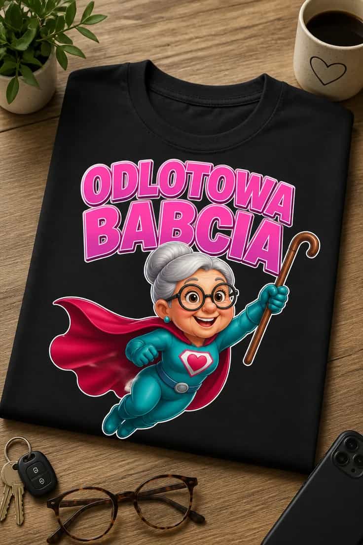 Koszulka dla babci – Odlotowa Babcia