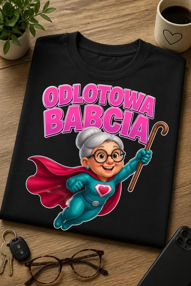 Koszulka dla babci – Odlotowa Babcia