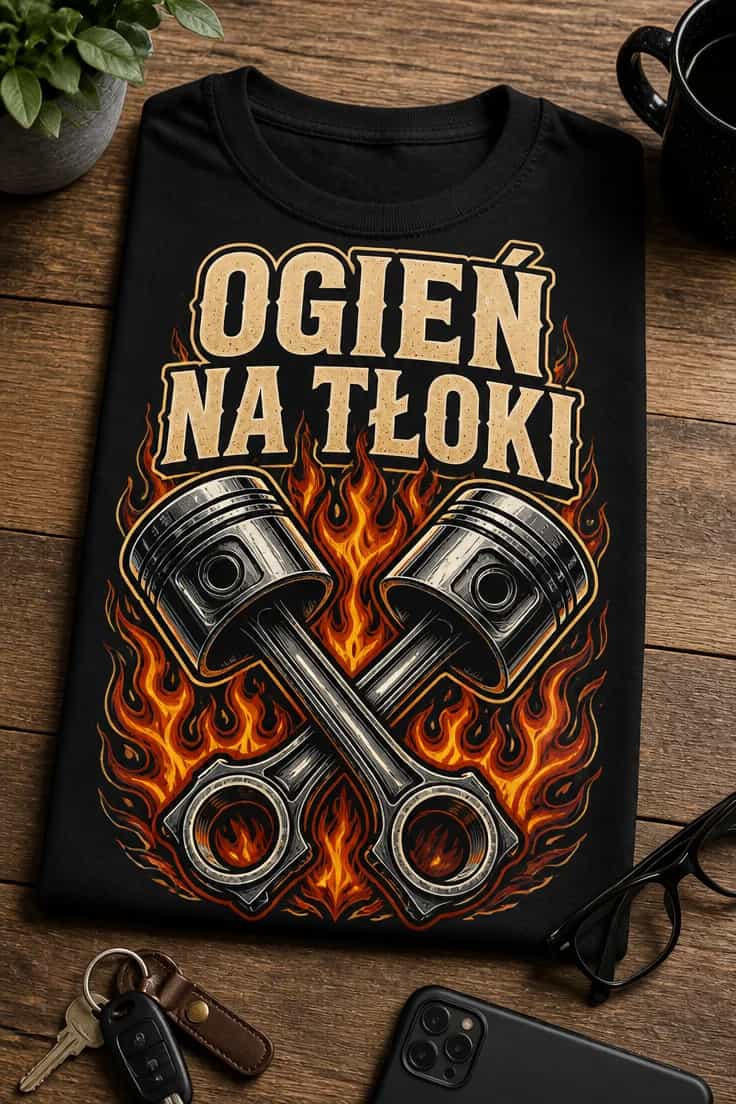 Koszulka dla mechanika – Ogień Na Tłoki