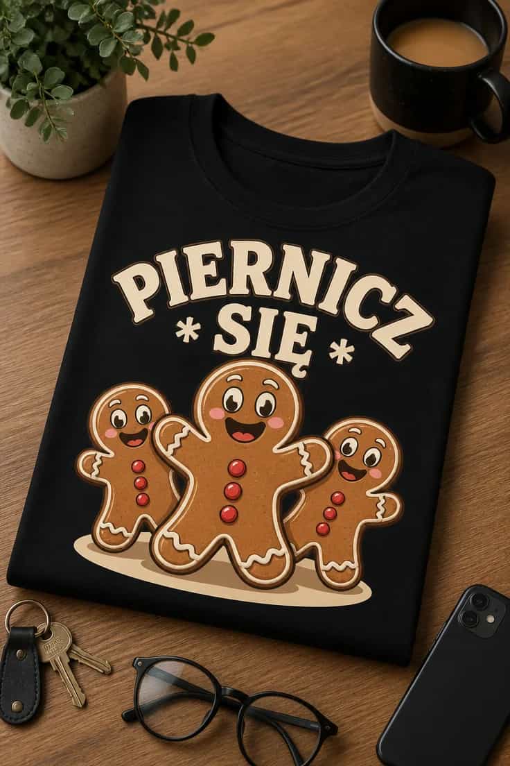 Koszulka z krótkim motywem – Piernicz * Się *
