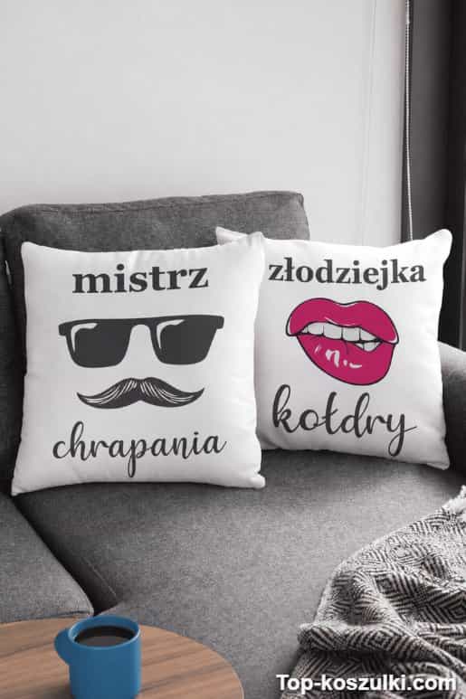 Poduszki dla par mistrz chrapania złodziejka kołdry