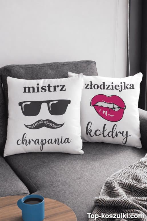 Poduszki dla par mistrz chrapania złodziejka kołdry