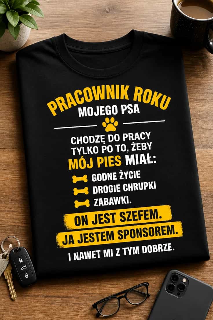 Koszulka pracownik roku mojego psa