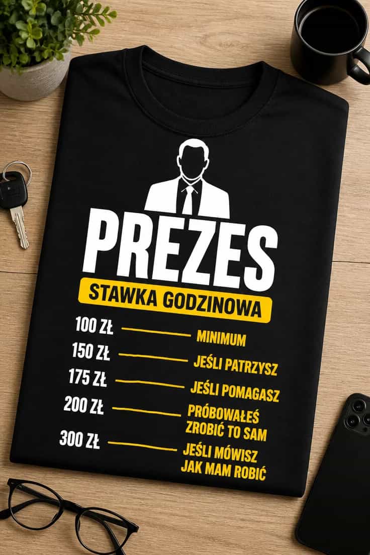 koszulka prezes stawka godzinowa