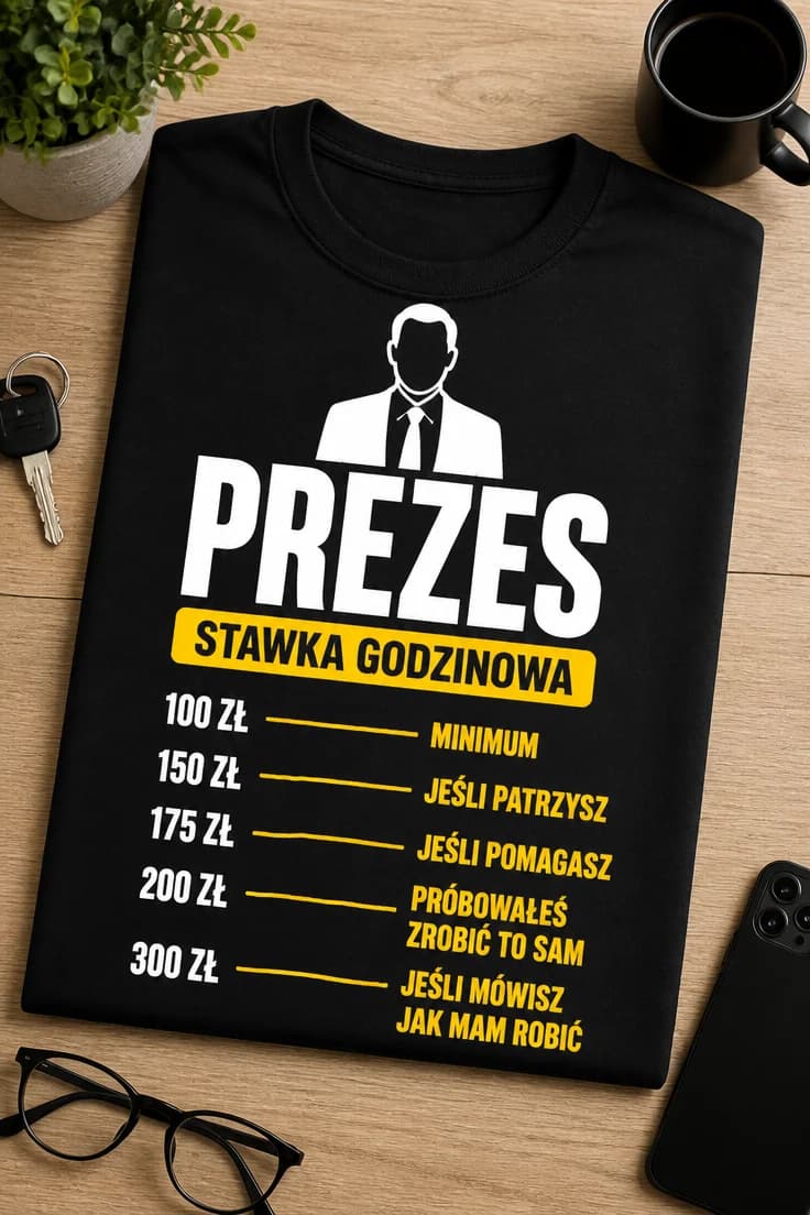 koszulka prezes stawka godzinowa
