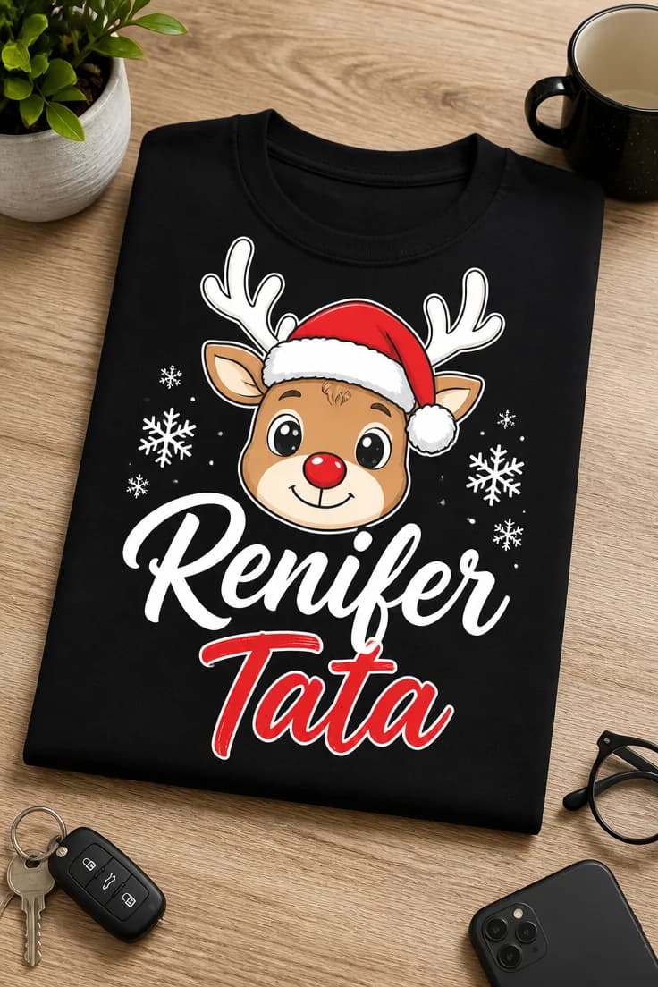 Koszulka dla taty – Renifer Tata