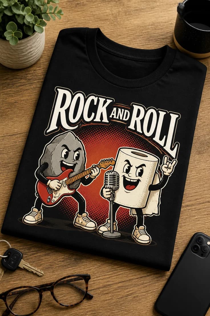 Koszulka dla fanów rocka – Rock and Roll