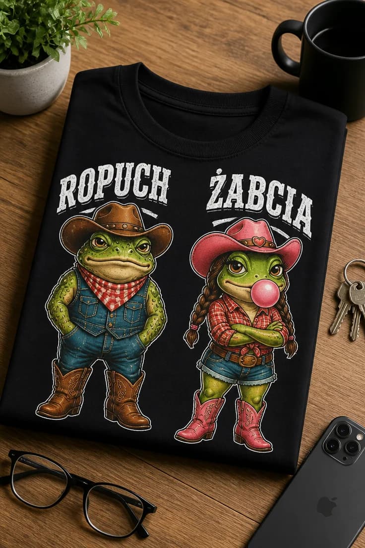 Koszulka dla pary – Ropuch Żabcia