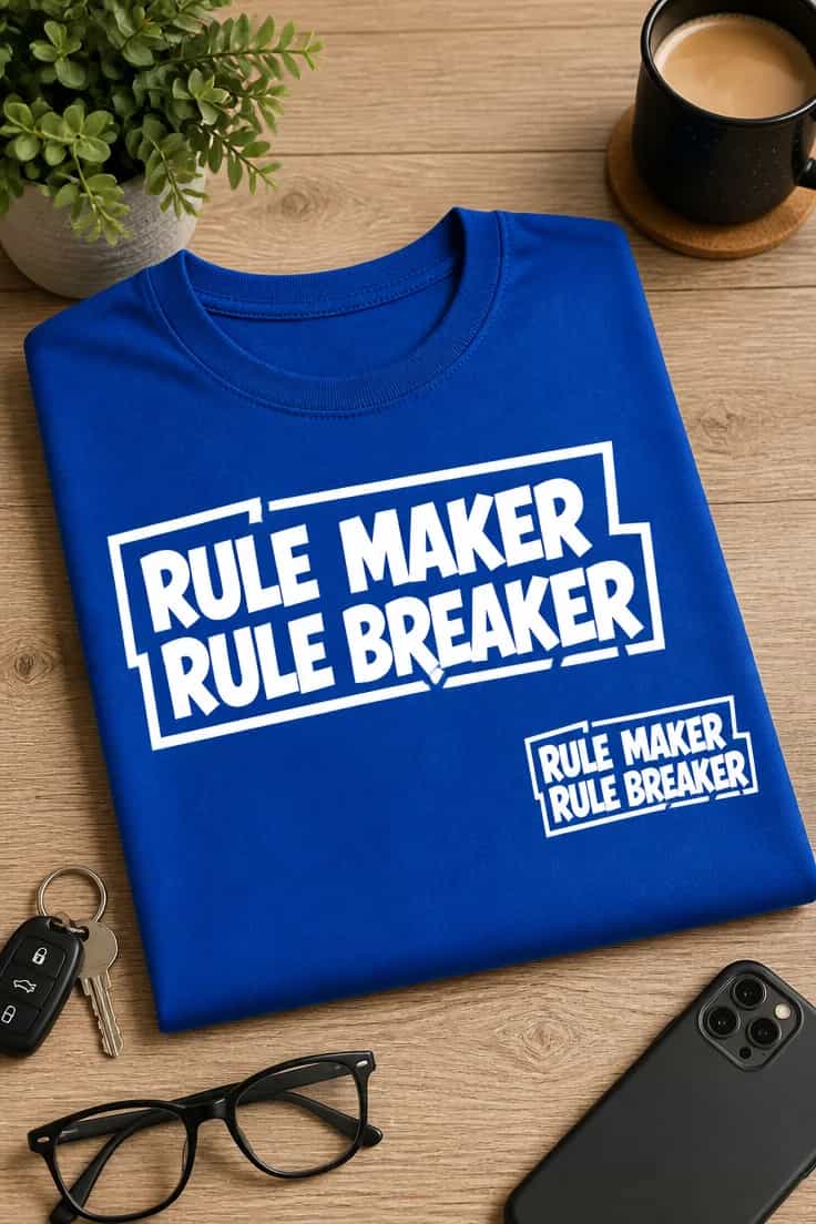Koszulka dla taty – Rule Maker Rule Breaker