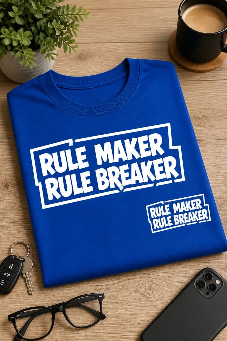 Koszulka dla taty – Rule Maker Rule Breaker