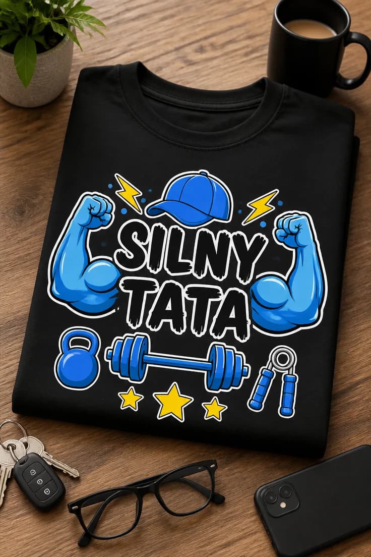 Koszulka dla taty – Silny Tata