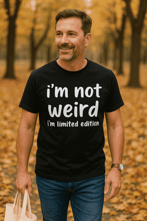Śmieszna koszulka not weird limited edition
