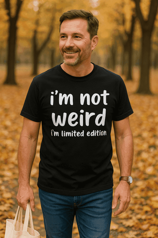 Śmieszna koszulka not weird limited edition