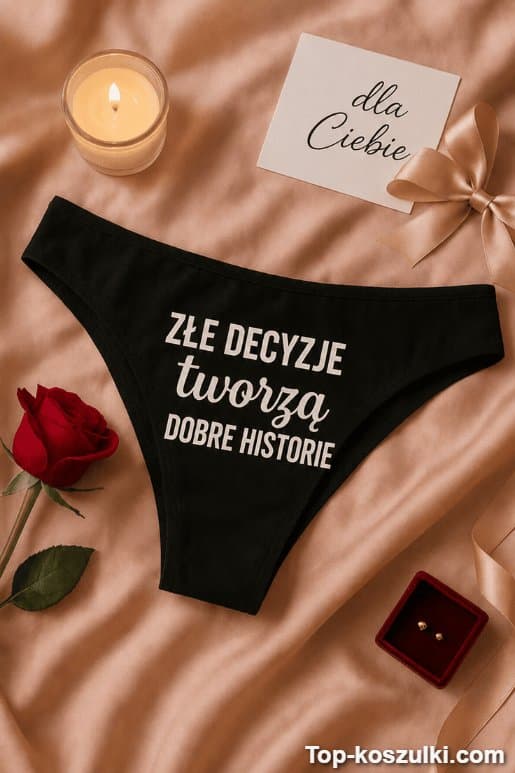 Śmieszna bielizna damska złe decyzje dobre historie