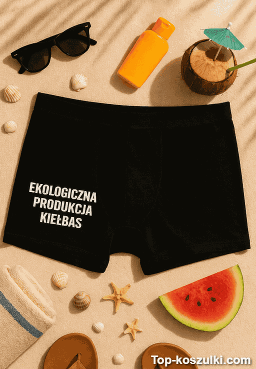 Śmieszna bielizna męska ekologiczna produkcja kiełbas