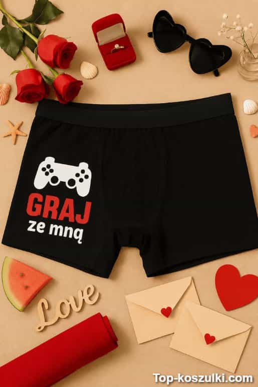 Śmieszna bielizna męska graj ze mną