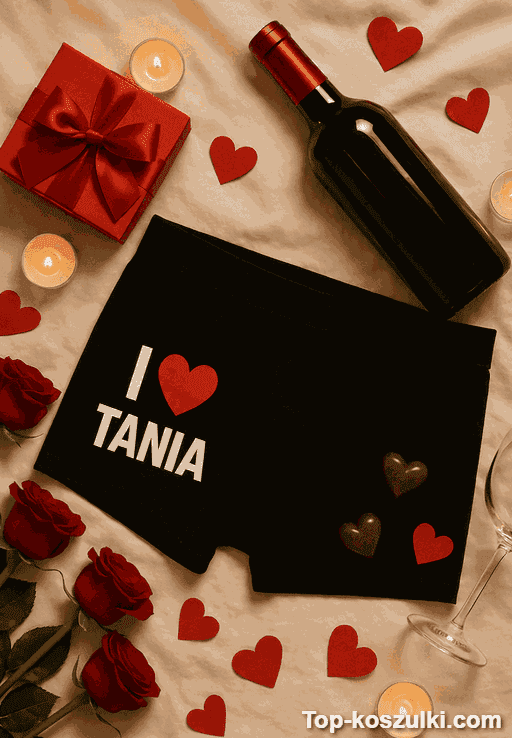 Śmieszna bielizna męska I love z imieniem