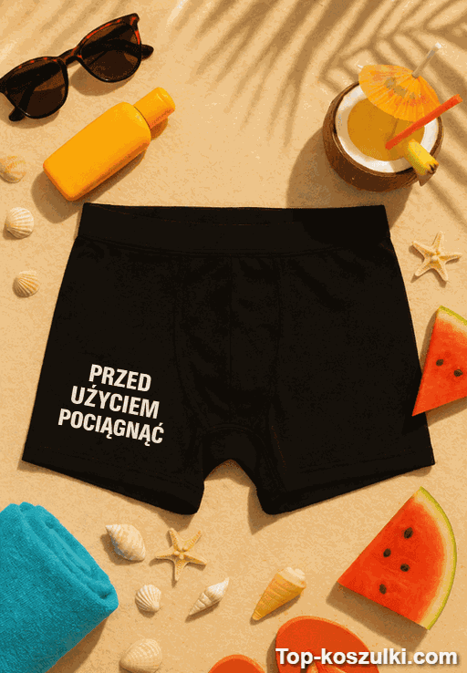 Śmieszna bielizna męska przed użyciem pociągnąć
