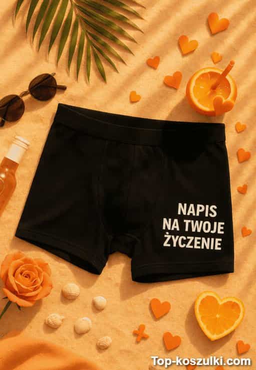 Śmieszna bielizna męska z dowolnym napisem