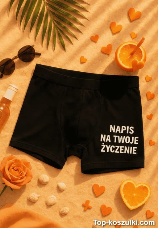 Śmieszna bielizna męska z dowolnym napisem