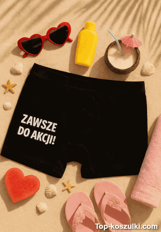 Śmieszna bielizna męska zawsze do akcji