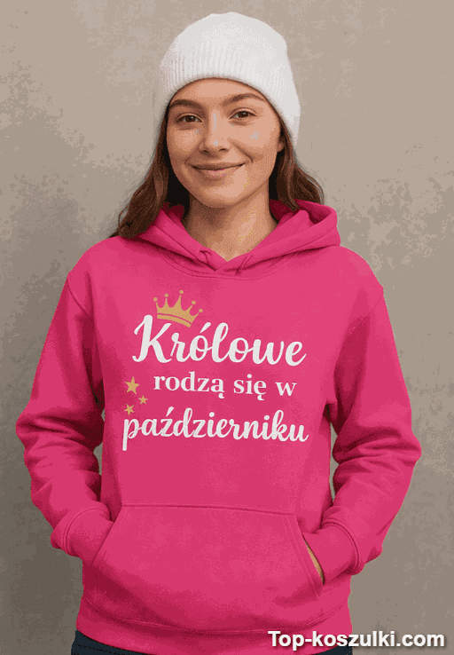 Śmieszna bluza z kapturem królowe z dowolnym miesiącem