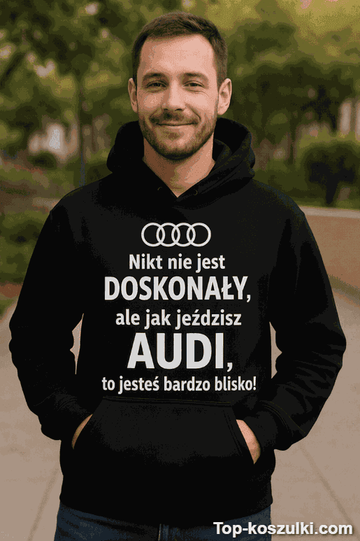 Śmieszna bluza nikt nie jest doskonały z własną marką auta